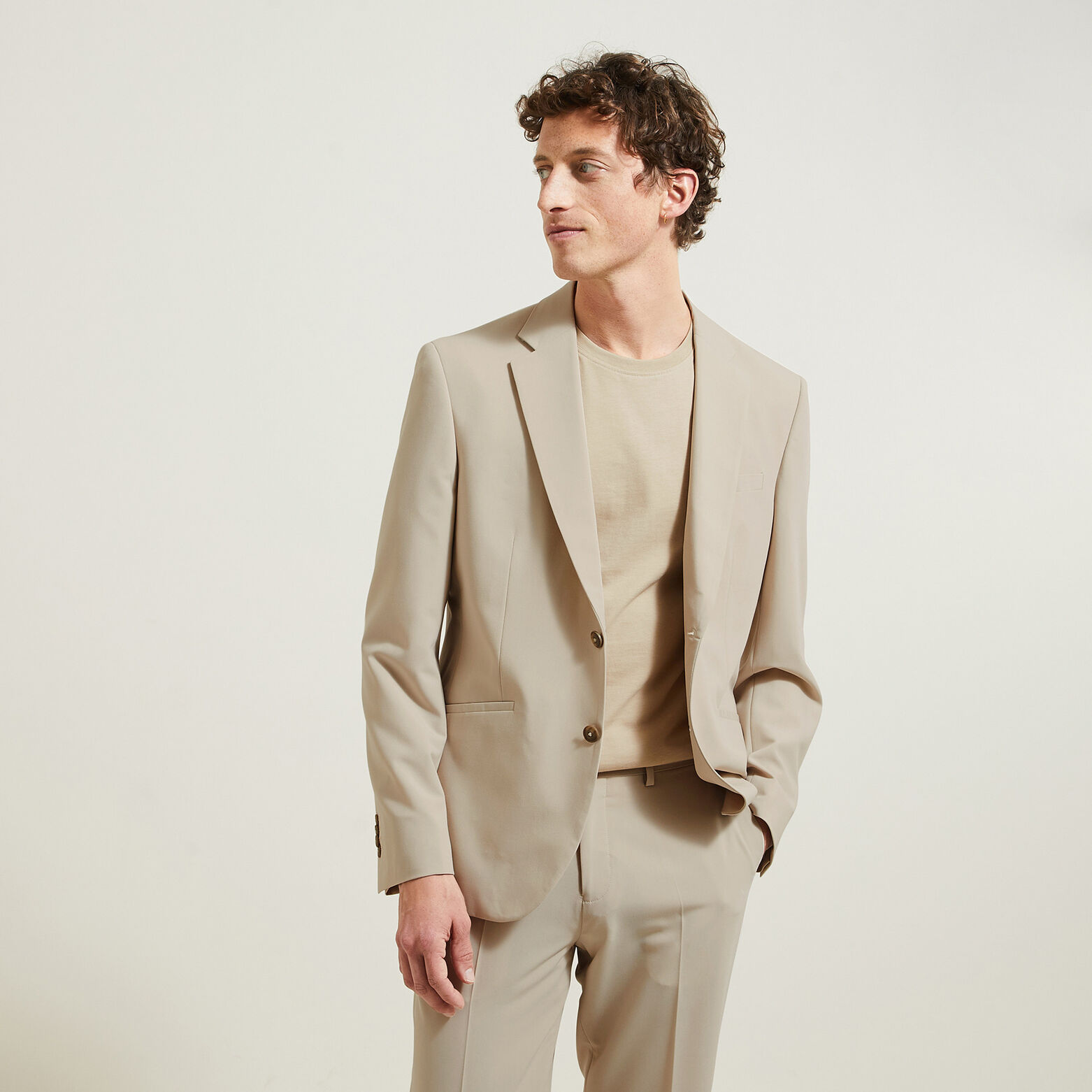 Beige Costard Jules Jules Veste Costume Costume Homme Jules Veste