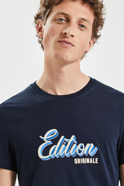 Tee shirt imprim&eacute; plac&eacute; f&ecirc;te des p&egrave;res