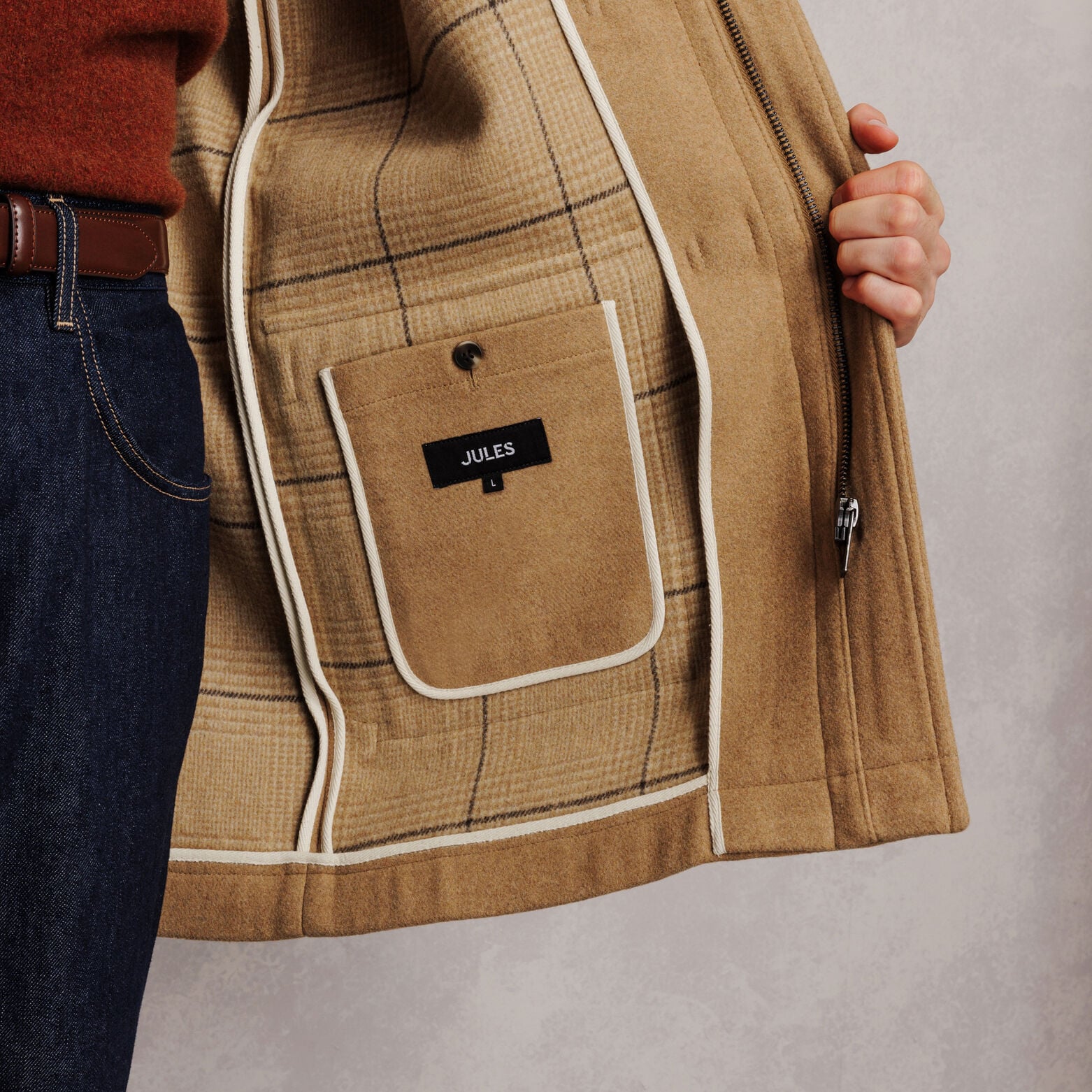 Manteau style duffle-coat avec capuche