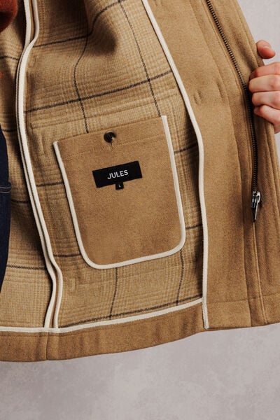 Manteau style duffle-coat avec capuche