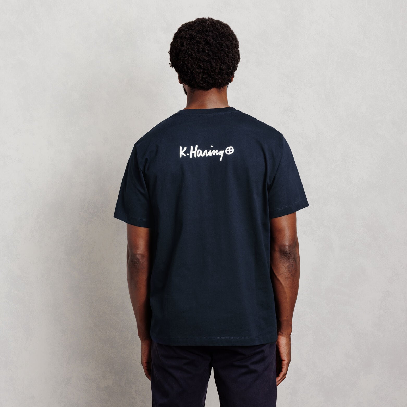 Geborduurd T-shirt relax licentie Keith Haring
