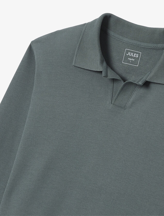 Polo manches longues col resort