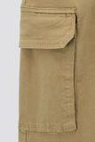 Pantalon chino cargo droit poches côtés