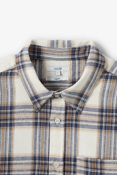 Chemise flanelle &agrave; carreaux 100% coton