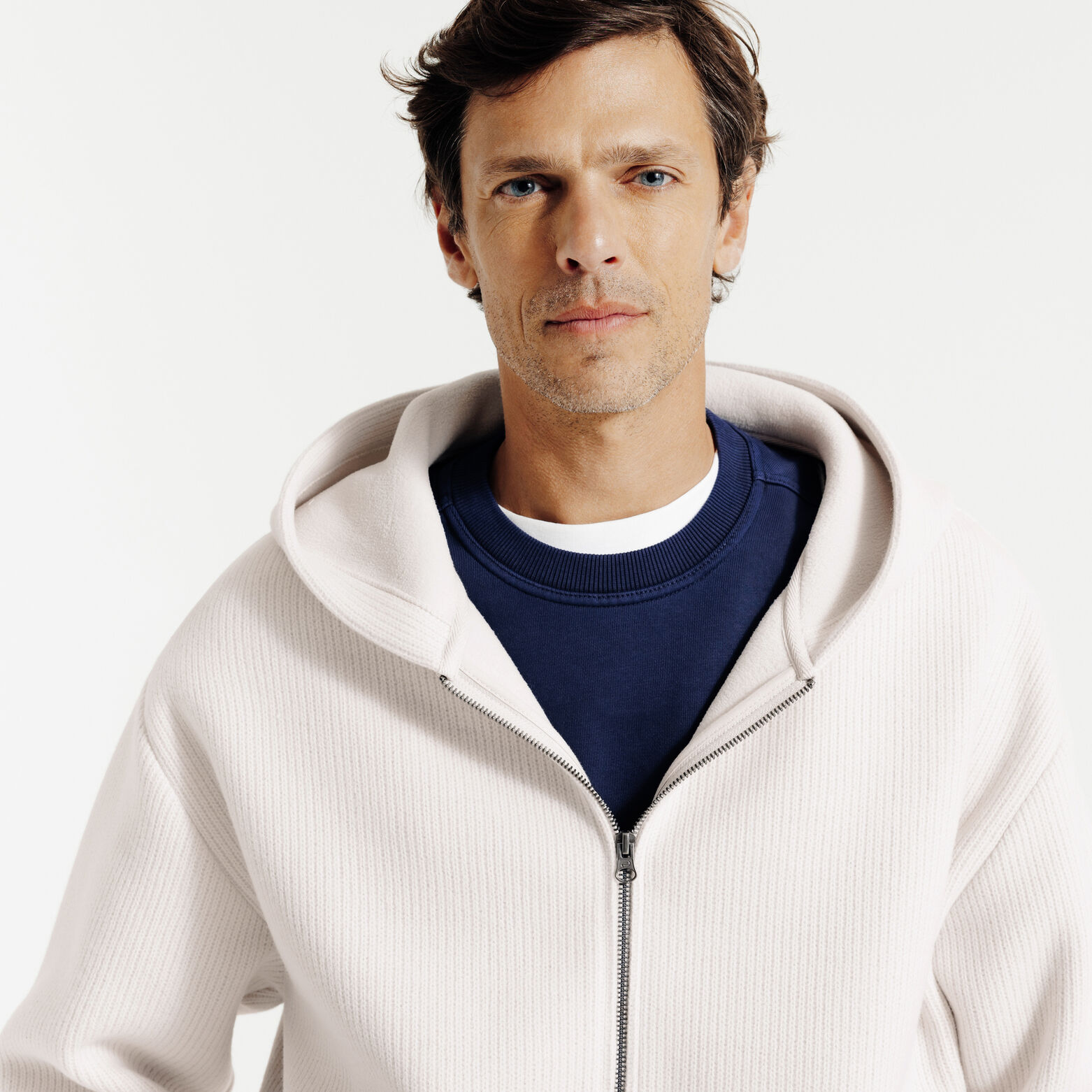 Sweat &agrave; capuche double zip