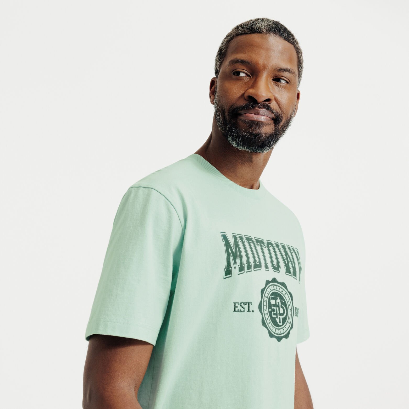 T-shirt in katoen met borduursel vooraan