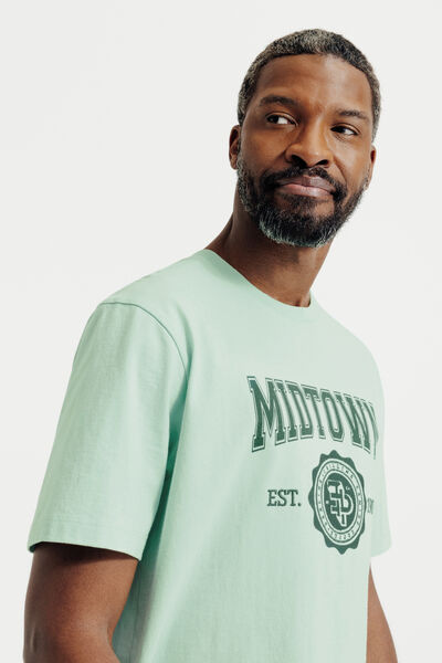 T-shirt in katoen met borduursel vooraan