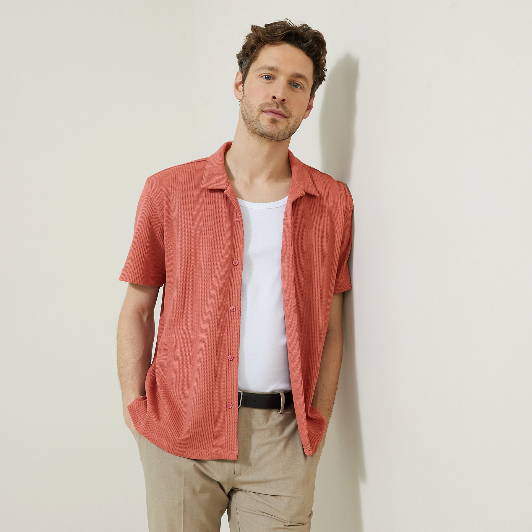 Chemise rouge homme jules best sale