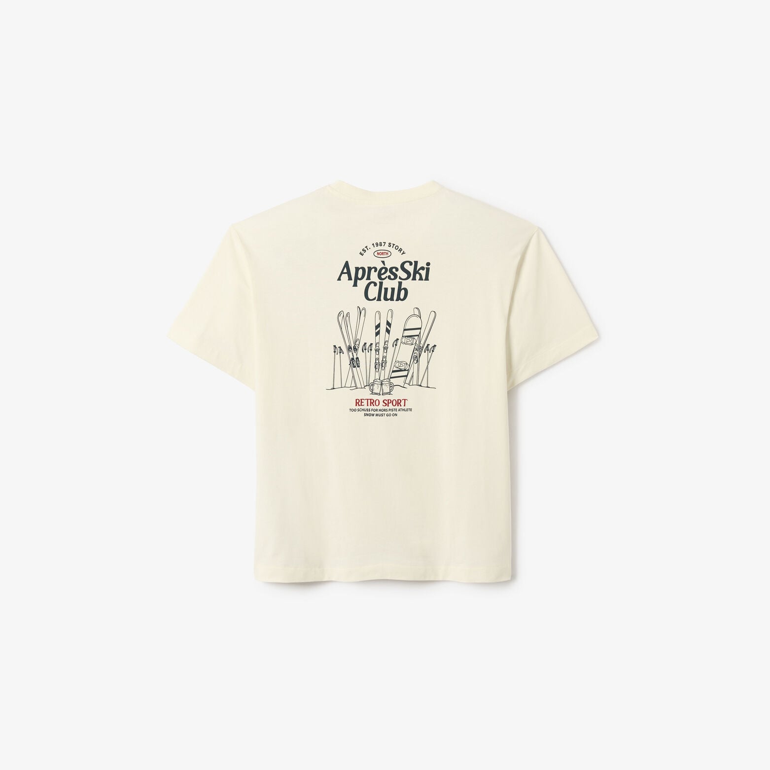 Tee shirt 100% coton imprim&eacute; "Apr&egrave;s Ski Club"