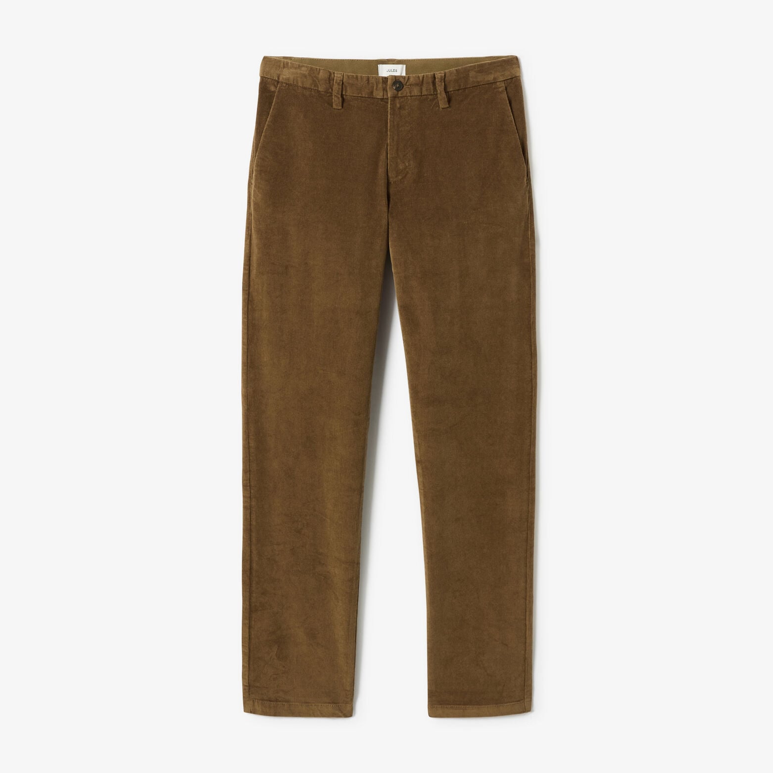 Fluwelen straight chinobroek