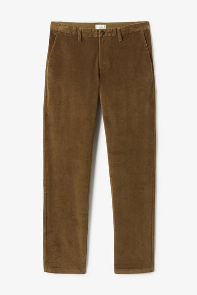 Pantalon chino straight en velours