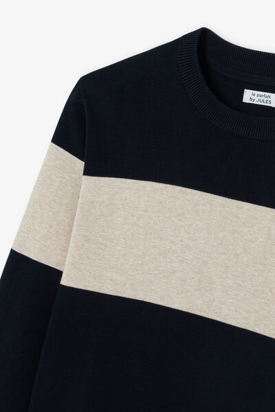 Pull col rond colorblock "le parfait by JULES"