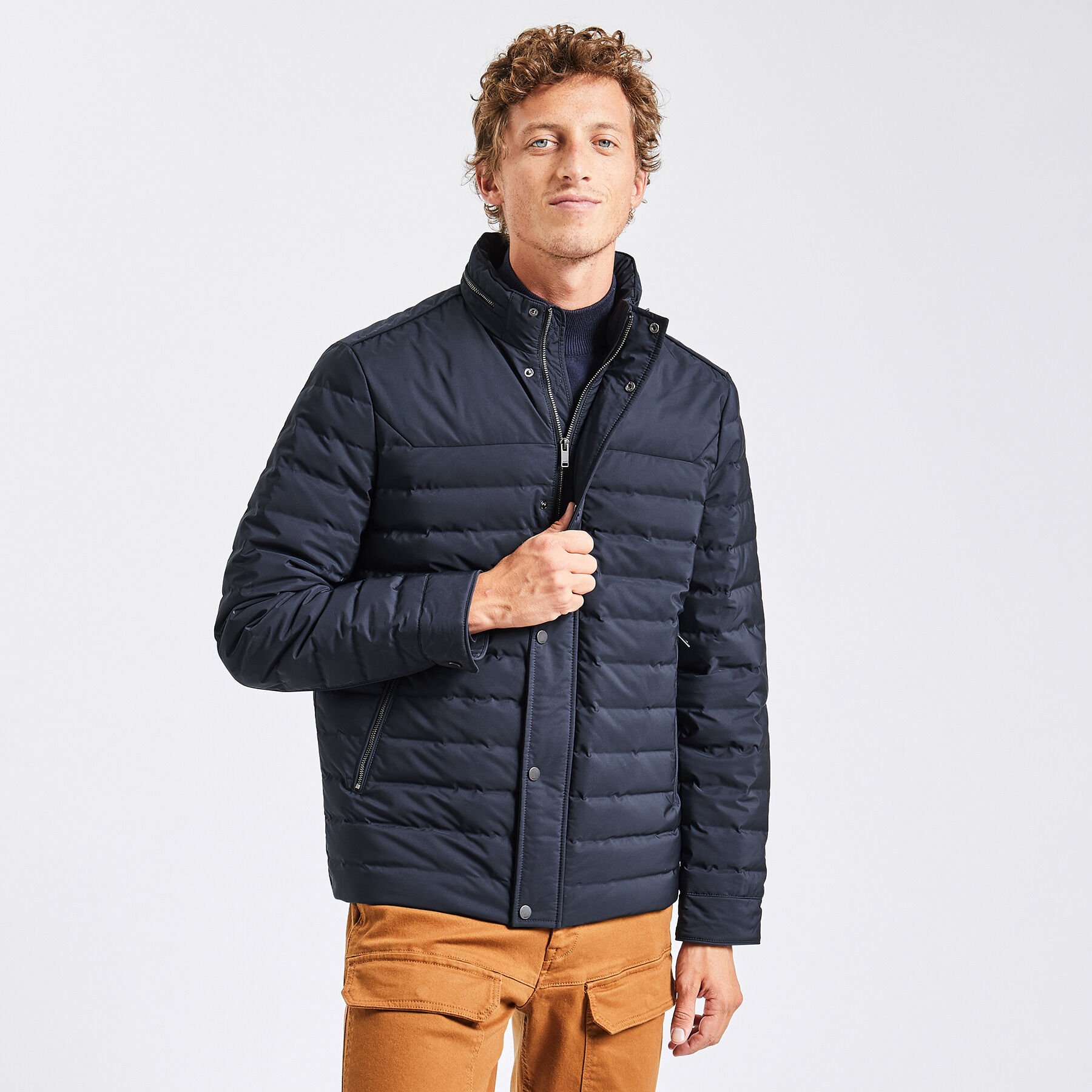 Doudoune bleu marine homme deals