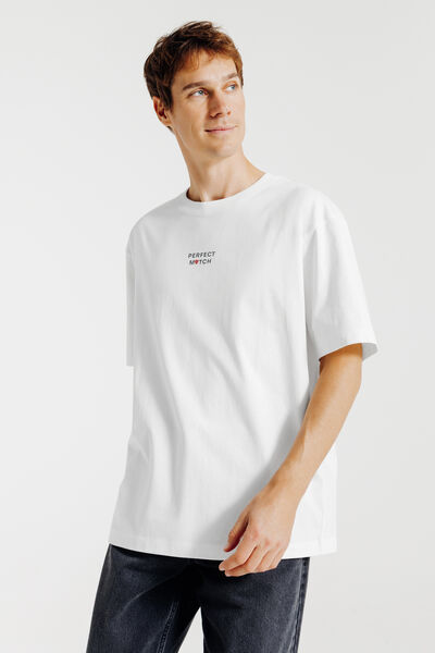 Tee shirt imprimé devant et dos Saint- Valentin