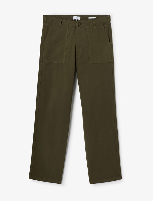 Baggy broek met timmermansdetail