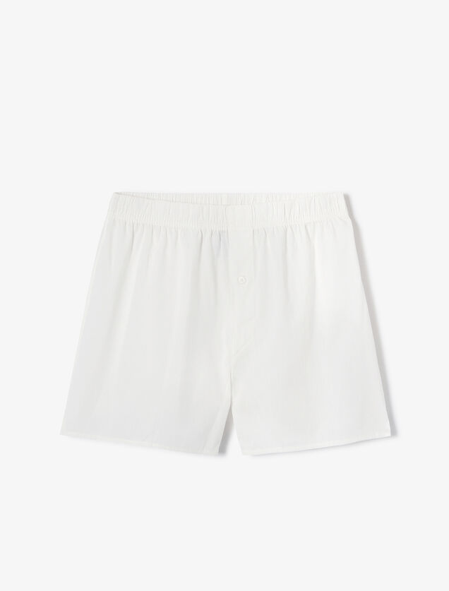 Caleçon uni en coton