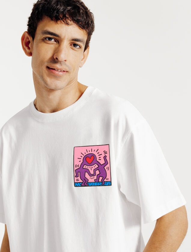 Tee shirt imprim&eacute; licence Keith Haring