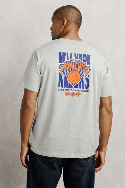 T-shirt met print New York Knicks NBA-licentie