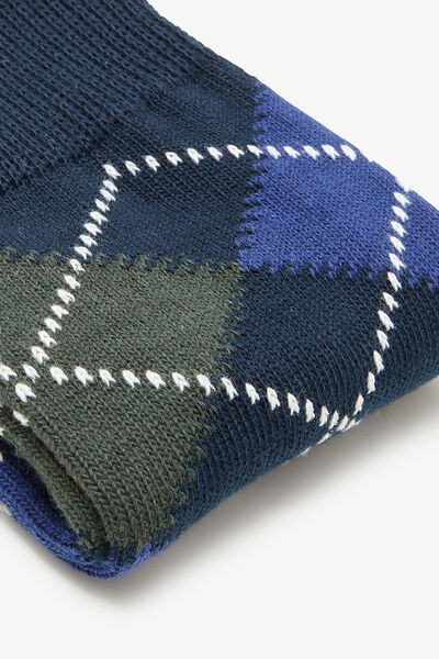 Chaussettes motif &eacute;cossais