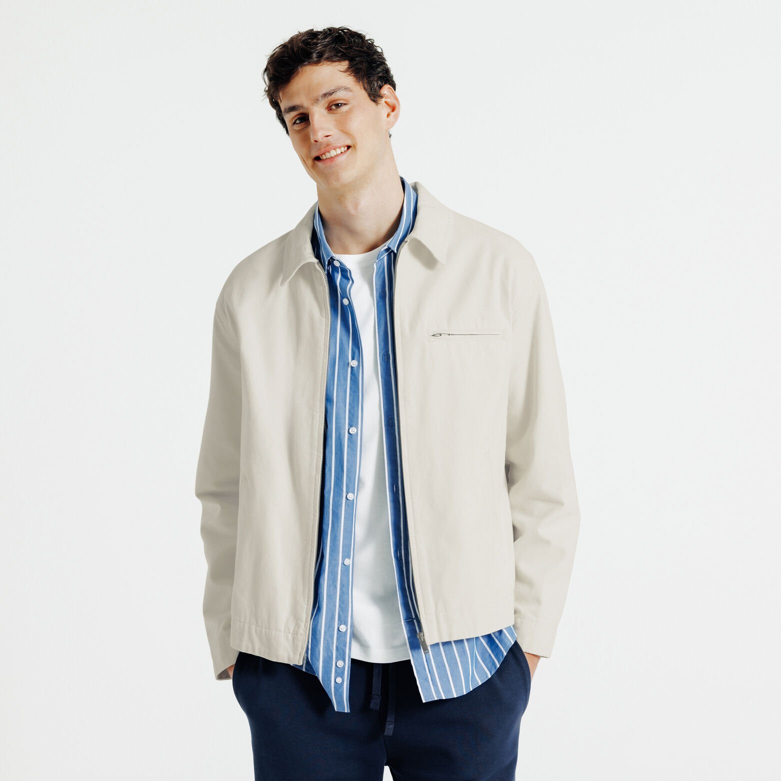 Blouson mi-saison col chemise