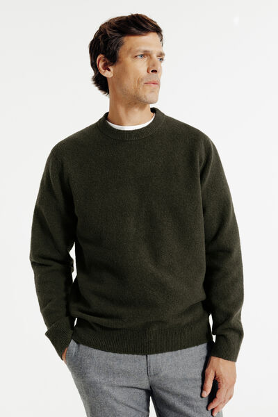 Pull col rond mousseux