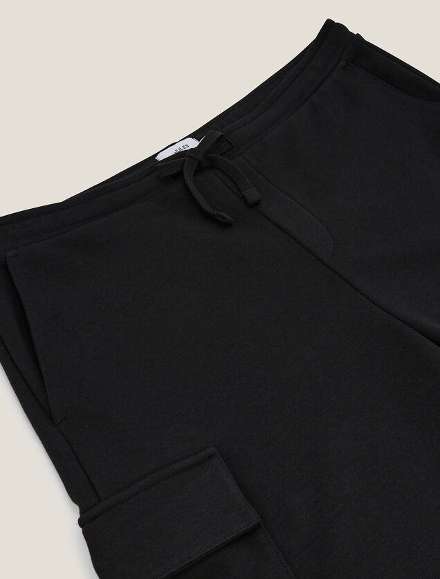 Short en molleton style cargo