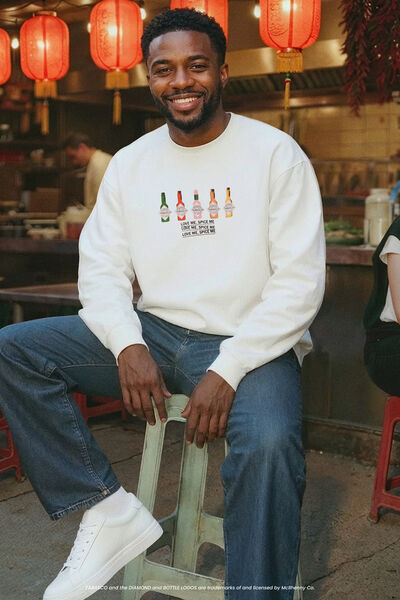 Sweatshirt met ronde hals Tabasco-licentie