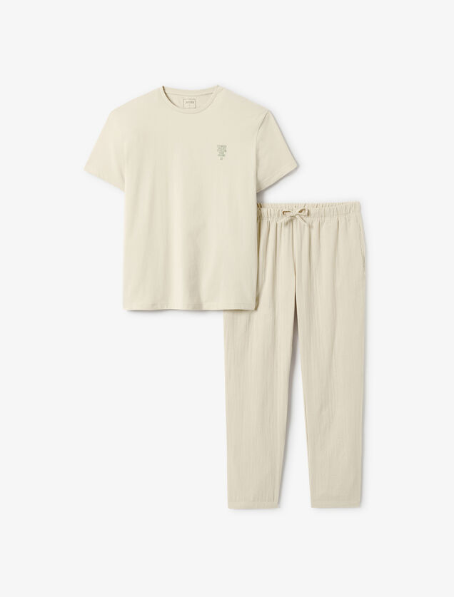 Pyjamaset met borduursel
