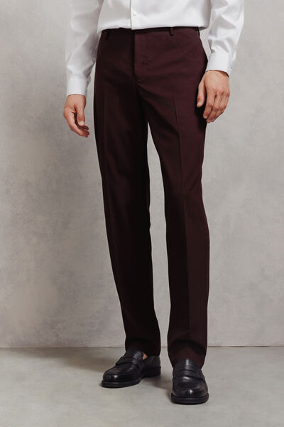 Pantalon de costume confort uni