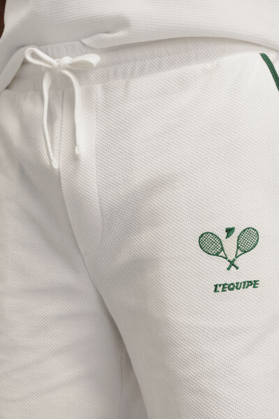 Bermuda avec broderie licence l'&Eacute;quipe