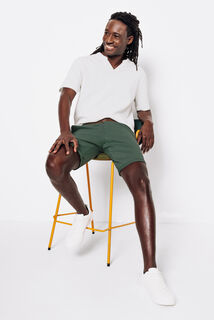 Bermuda chino uni avec ceinture