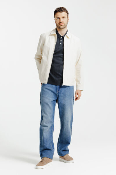 Polo manches courtes textur&eacute;