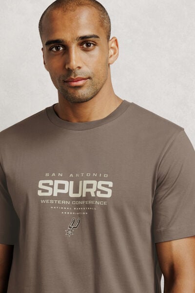 T-shirt met opdruk San Antonio Spurs NBA-licentie