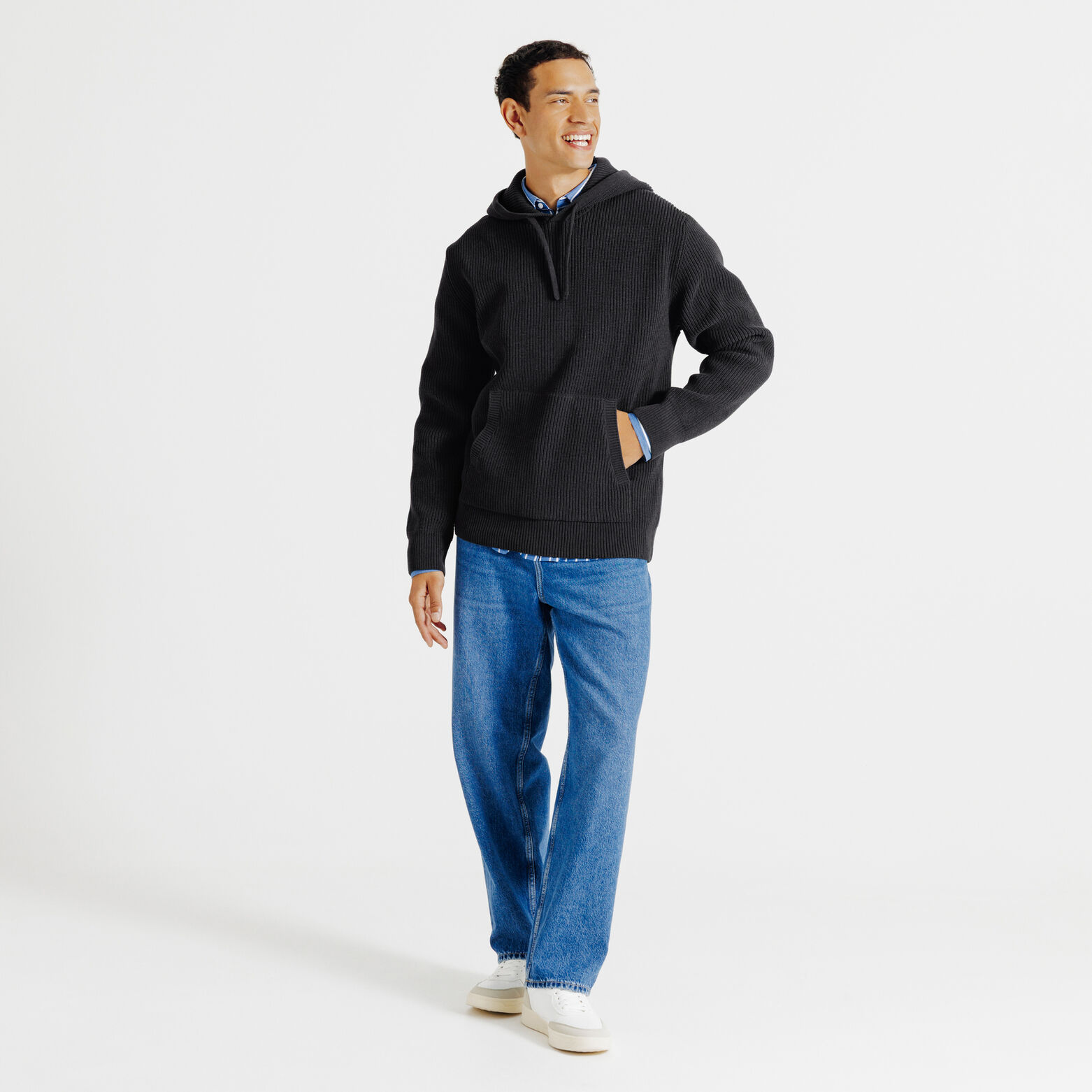 Pull à capuche chenille