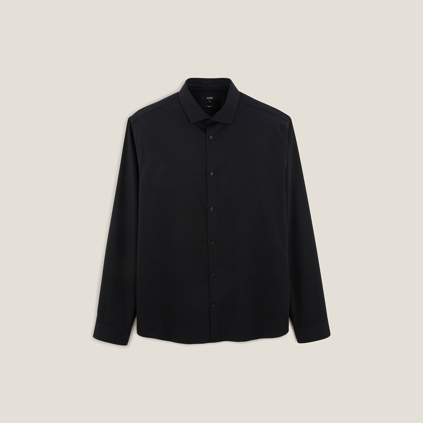 Chemise en coton sans repassage Noir Jules