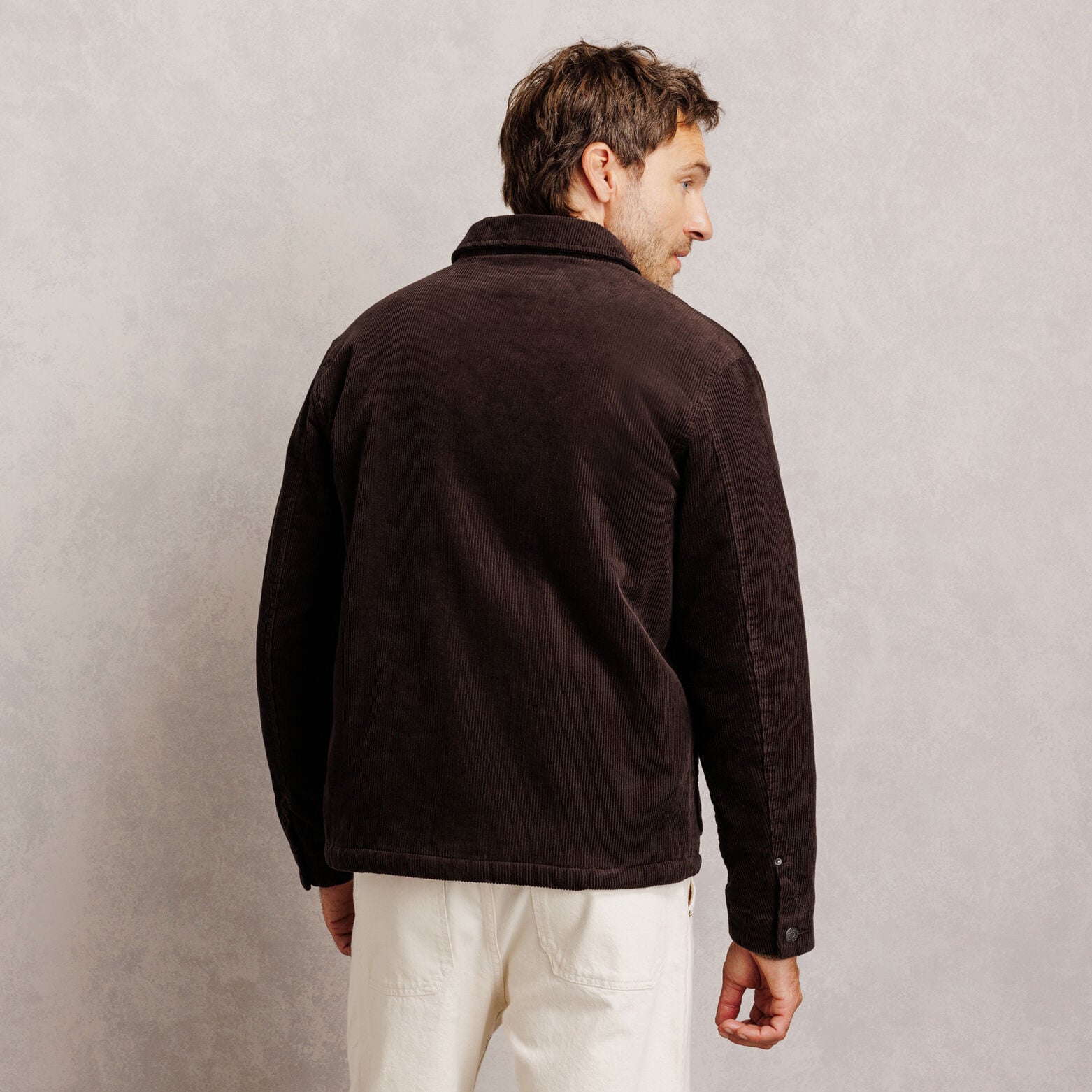 Veste velours int&eacute;rieur en sherpa
