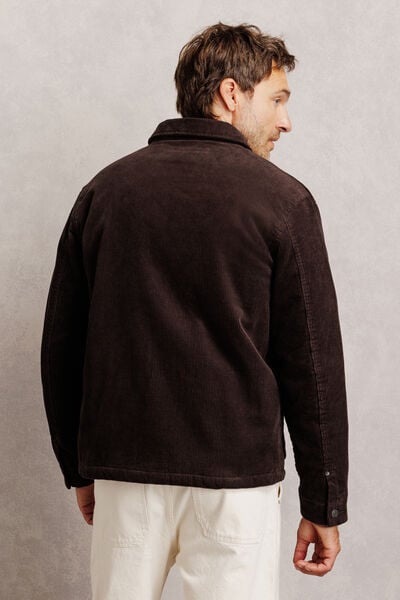Veste velours int&eacute;rieur en sherpa
