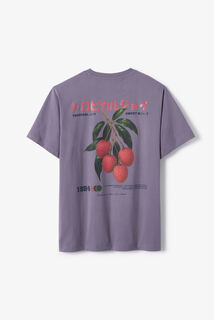 T-shirt met Japanse print voor- en achteraan