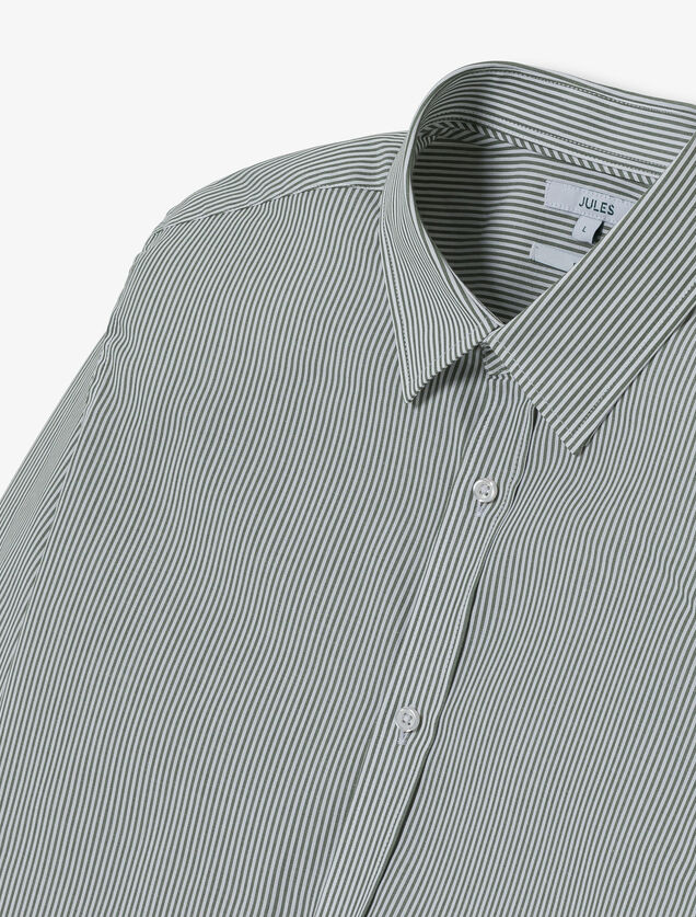 Chemise en coton rayée