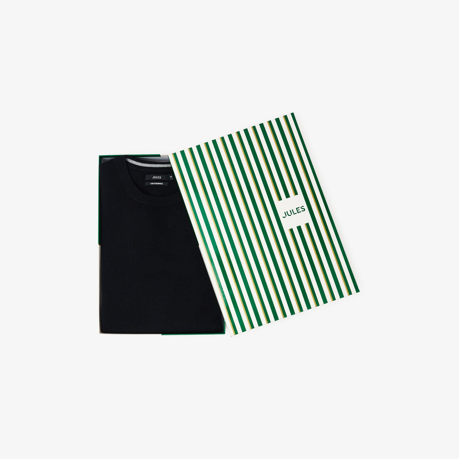 Coffret pull col rond 100% cachemire