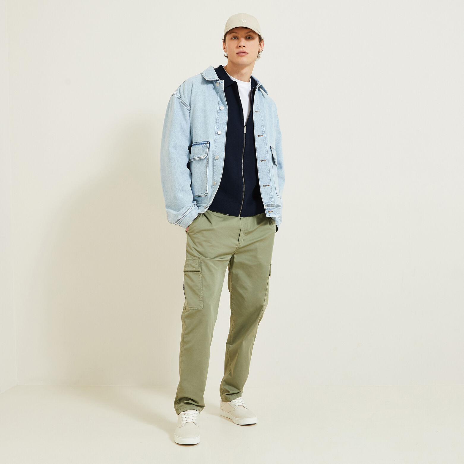 Gilet zippé col chemise