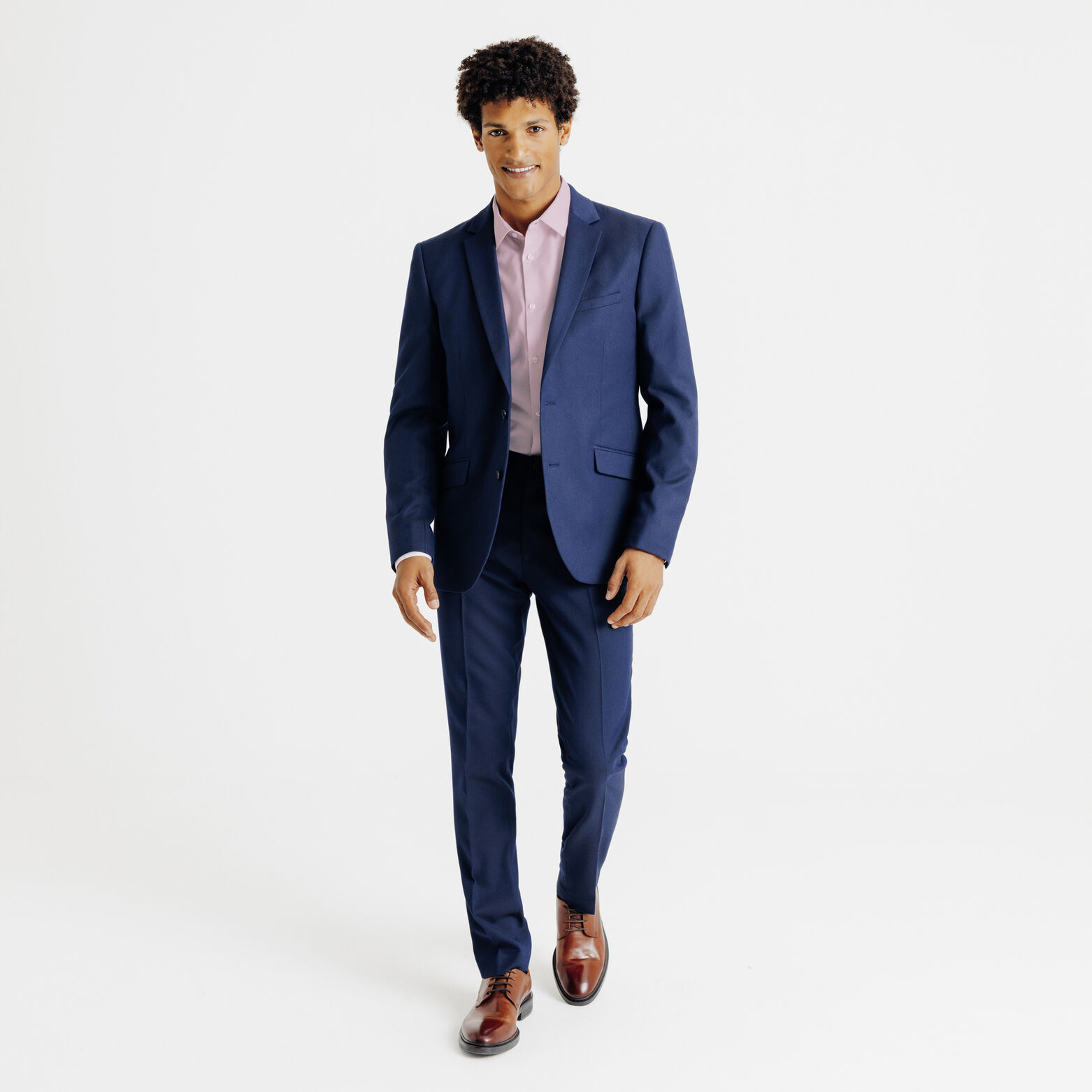 Strijkvrij slim fit gestreept hemd