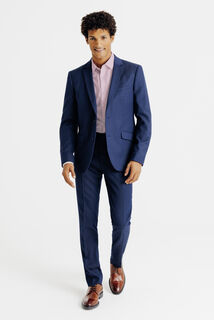 Strijkvrij slim fit gestreept hemd