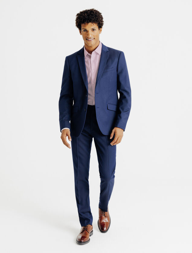 Strijkvrij slim fit gestreept hemd