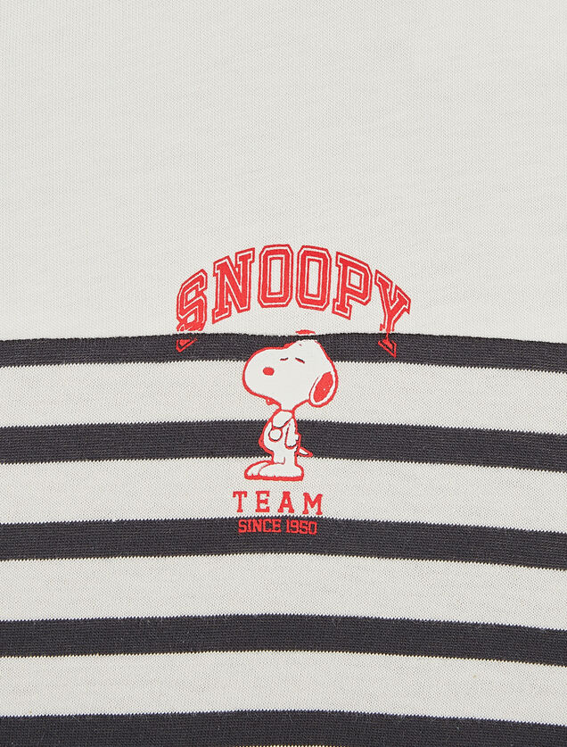 Tee shirt rayé licence Peanuts