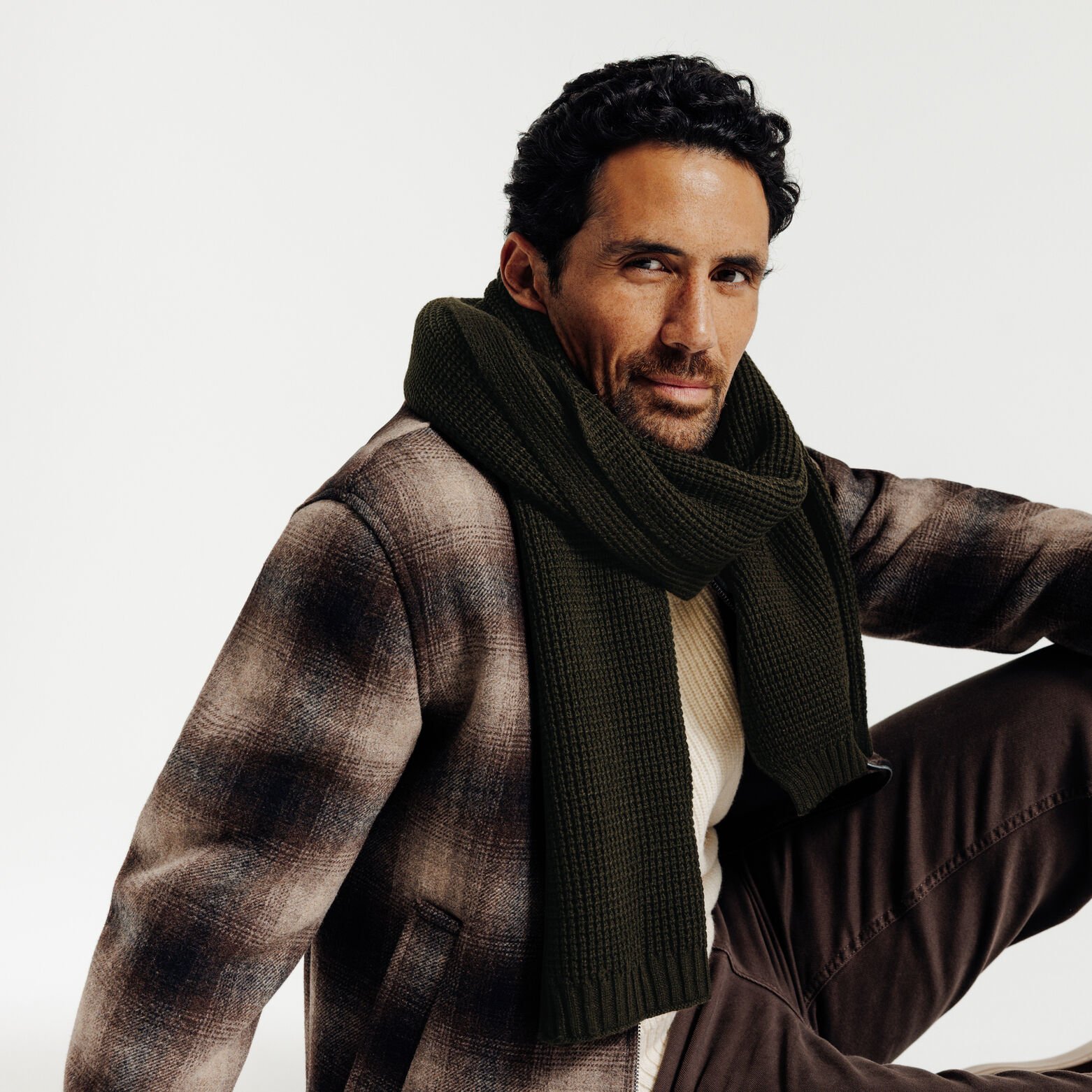 Effen sjaal in tricot