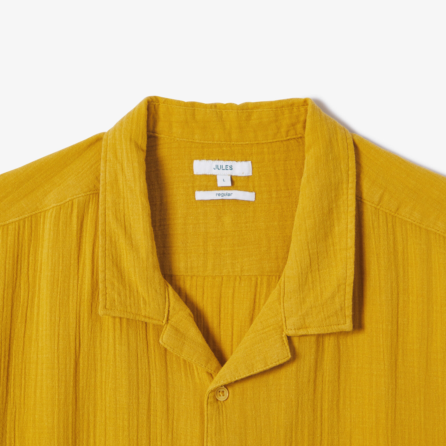 Chemisette en gaze de coton col requin