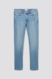 Slim jeans in gerecycled katoen en polyester 