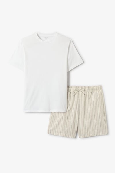 Gestreepte pyjama met short