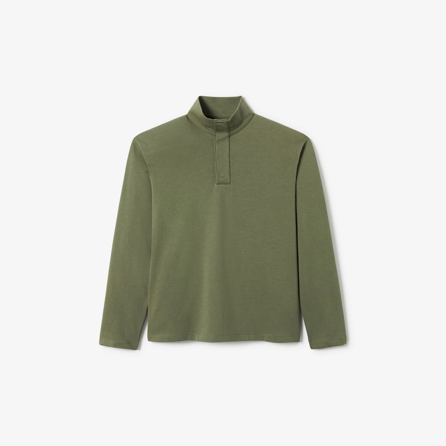 Tee shirt manches longues col montant pressionn&eacute;